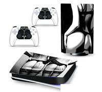 YANHAO PS5 Console & Controller Skin Decals - Vinyl Cover Skins - White - Scratch Resistant - 32344