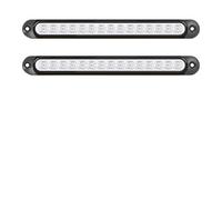 YANHAO Rear Window LED Brake Lamp,Strip Tailer Light Bar 2PCS Universal Tail Rear Lamp For Trailer Truck Lorry Pickup - Brake/Stop/Turn Lights 12V-24V Light Bar Strip(White 2PCS)
