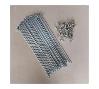 YANHAO Universal Bicycle Spokes Bike, 12G Diameter 2.5mm For Bicycle Spokes Length 170-305mm Steel 40PCS With Nipples(230mm)
