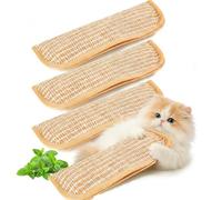 yanhe Cat Toys Pack of 3 with Organic Catnip, Sisal Material, 13.4x3.7 Inches, Interactive Kicker and Scratching Toy for Indoor Cats