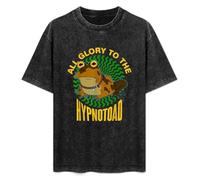 YANHOME Fashionable Men's Retro T-Shirt All Glory to The Hypnotoad Cotton T-Shirt Black S