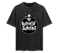 YANHOME Unisex T-Shirt Vintage Butthole Surfers 100% Cotton Round Neck Black 3XL