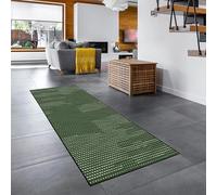 YANHONG Carpet Runner for Hallways, 50 x 170 cm Custom Length Doormat Long Narrow Hall Runner Heavy Duty Non-Slip Rubber Back, for Hallway Kitchen Living Room, Green