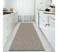 YANHONG Carpet Runners 40 x 100 cm Rubber Backed Very Long Doormat Long Narrow Hall Runner With Non-Slip Back for Hallway Kitchen Living Room, Taupe