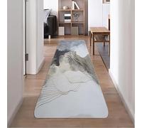 YANHONG Hallway Runner Rug 50 x 210 cm Soft Washable Non Shedding Low Pile Washable Non-Slip Carpet Outdoor & Indoor Heavy Duty for Front Door Entrance Corridor, A