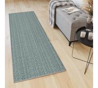 YANHONG Non Slip Kitchen Mat Door Mats 40 x 190 cm Anti Slip Washabale Welcome Carpet Mat With Non-Slip Back for Standing Desk, Kitchen, Office, Blue A