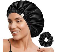 Yanibest Double Layer Satin Bonnet Silk Bonnet for Sleeping Adjustable Hair Bonnet for Women Curly Natural Hair