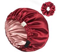 Yanibest Double Layer Satin Bonnet Silk Bonnet for Sleeping Adjustable Hair Bonnet for Women Curly Natural Hair