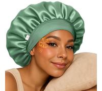 Yanibest Silk Bonnet for Sleeping Women, Double Layer Hair Satin Bonnets with Elastic Band, Sleep Cap Curly Natural Hair