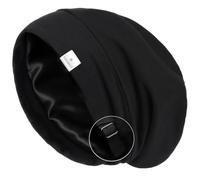 YANIBEST Silk Satin Bonnet Hair Wrap for Sleeping - Adjustable Stay on Silk Lined Slouchy Beanie Hat for Curly Hair and Braids