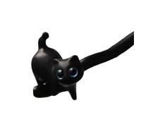 YANIYA Antique Cat Hairpin Chinese Style Hair Stick Wood Hair Pin Sticks for Taking Photo Hair Styling Accessories Headwear, Black