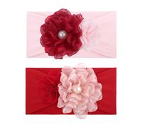 YanJie Valentine’s Day Bows for Baby Girls Red Hair Bows Organizer Pink Hair Bow Flower Headband Valentine’s Day Accessories Gift for Toddler Infant