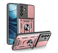 YANJIEER ESONG Case for ZTE nubia RedMagic 10 Pro 5G, Military Grade Drop Protection Personalised Cover with Magnetic Ring Stand, Upgraded PC/TPU Shockproof Protective Phone Case for men Rose gold
