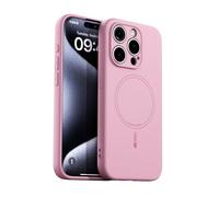 YANJIEER Liquid Silicone Magnetic Case for Huawei Pura 70 Pro Compatible with MagSafe, Wireless Charging, Ultra Slim Soft TPU Rubber Bumper Microfiber Shockproof TPU+PC Phone Cover Pink