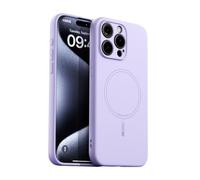 YANJIEER Liquid Silicone Magnetic Case for Huawei Pura 80 Pro Compatible with MagSafe, Wireless Charging, Ultra Slim Soft TPU Rubber Bumper Microfiber Shockproof TPU+PC Phone Cover Violet