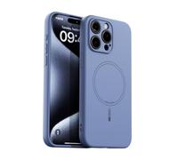 YANJIEER Liquid Silicone Magnetic Case for Huawei Pura 80 Pro Compatible with MagSafe, Wireless Charging, Ultra Slim Soft TPU Rubber Bumper Microfiber Shockproof TPU+PC Phone Cover Sky Blue
