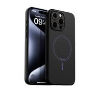 YANJIEER Liquid Silicone Magnetic Case for Huawei Pura 80 Pro Compatible with MagSafe, Wireless Charging, Ultra Slim Soft TPU Rubber Bumper Microfiber Shockproof TPU+PC Phone Cover Black