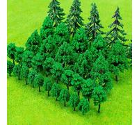 YANJINGHE 40 Pieces Mixed Model Trees, Plastic Diorama Tree, Mixed Tree for Modeling, Miniature Train Trees, DIY Landscape, Miniature Landscape, Sand Table, Landscape Model(3-8cm)