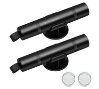 YANJINGSHE 2 Pack Qu She Safe Pro X Car Emergency Hammer, 2-in-1 Window Breaker & Seatbelt Cutter, Tungsten Steel Tip Glass Breaker for Car Escape, Compact Life Hammer (Black)