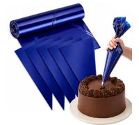YANJINGSHE 21Inch 30Pcs Large Piping Bags, Disposable Icing Bags for Cake Cookie Decorating, Pastry Bag Set for Baking Supplies, Blue