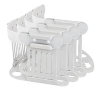 YANJINGSHE 4 Pcs Bed Sheet Holder with Lock Strips,Pieces Heavy Duty Bed Sheet Fasteners Removable Bed Sheets Holder,Fit All Mattress Size Easy Installation(White)