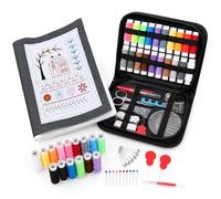 YANJINGSHE Embroidery Stitch Book, 86-Pcs Embroidery Kit with Magnifier