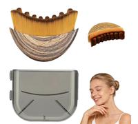 YANJINGSHE Lymphatic Drainage Brush & Lymphatic Face Brush, 2-Piece Neck & Jawline Sculptor, Depuff & Soothe, Brown