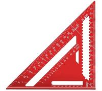 YANJINGSHE Speed Square 7" - Red Aluminium Carpenters Square