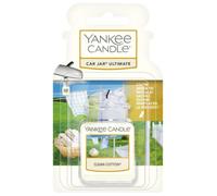 Yankee Candle Car Jar Ultimate Scented Air Freshener | Clean Cotton | Lasts up to 4 Weeks