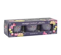 Yankee Candle 3 Pack Votives Glass Jar 37g - Berry Mochi
