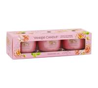 Yankee Candle 3 Pack Votives Glass Jar 37g - Freshly Cut Roses