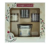 Yankee Candle 4 Piece Gift Set: Snow Globe Wonderland 121g - White Spruce & Grapefruit 37g - Silver Sage & Pine 37g - Smoked Vanilla & Cashmere 37g |