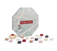 Yankee Candle Advent Calendar 2022 Wreath | Scented Candles Gift Set | 24 Scented Tea Lights and 1 Tea Light Holder | Snow Globe Wonderland Collection