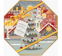 Yankee Candle Advent Calendar, Advent Wreath 2024, Christmas, 24 Tea Lights, 1 Tea Light Holder, Passport to the Holidays