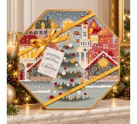 Yankee Candle Advent Calendar, Advent Wreath 2024, Christmas, 24 Tea Lights, 1 Tea Light Holder, Passport to the Holidays