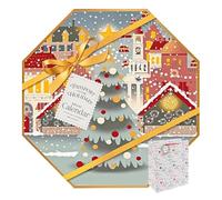 Yankee Candle Advent Calendar Wreath Edition 2025 with HCO Gift Bag- Christmas Countdown Gift Bag for 24 Festive Tea Light Candles + 1 Holder,Passport to the Holidays