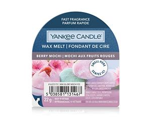Yankee Candle Berry Mochi Wax Melt 22 g, Burns up to 8 Hours, Dimensions: 5.6 cm x 1.5 cm, 5901632517