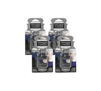 Yankee Candle Car Air Fresheners Hanging Car Jar Ultimate Neutralizes Odors Up To 30 Days Midsummer's Night 0.96 OZ (Pack of 4)