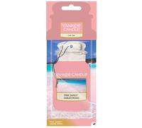 Yankee Candle Car Jar, Hanging Air Freshener Pink Sands Scented - Lasts 4 Weeks