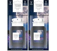 Yankee Candle Car Jar Scented Air Freshener | Midsummer’s Night | 3 Count (Pack of 2)