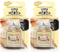 Yankee Candle Car Jar Ultimate Air Freshener | Vanilla Cupcake | Lasts up to 4 Weeks (Pack of 2)