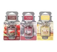 Yankee Candle Car Jar Ultimate Hanging Air Freshener 3-Pack (Vanilla Cupcake, Black Cherry, and Home Sweet Home)
