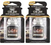 Yankee Candle Car Jar Ultimate Scented Air Freshener | Black Coconut | Lasts up to 4 Weeks (Pack of 2)