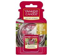 Yankee Candle Car Jar Ultimate Scented Air Freshener | Red Raspberry | 4 count