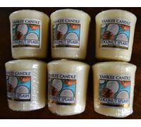 Yankee Candle COCONUT SPLASH, VOTIVES, Mixed Lot of 6 Rare