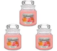 Yankee Candle Coral Peony Scented Candle Lush & Romantic Scent 104g (Set Of 3)