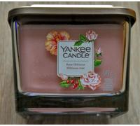 Yankee Candle Elevation ROSE HIBISCUS, 347g 3 Wick Scented Candle Rare
