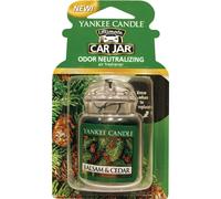 Yankee Candle Gel Car Jar Ultimate Hanging Odor Neutralizing Air Freshener Balsam Cedar Scent
