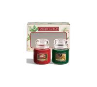 Yankee Candle Gift Set | 2 Medium Jar Christmas Scented Candles | Singing Carols and Unwrap the Magic Fragrances | Magical Christmas Morning Collectio