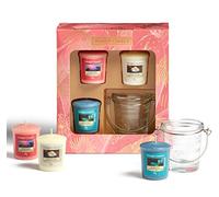 Yankee Candle Gift Set | 3 Scented Votive Candles & 1 Votive Holder | The Last Paradise Collection